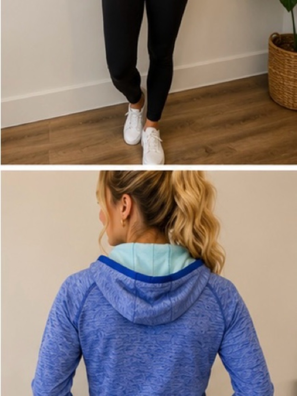 Adidas ClimaWarm Full Zip Hoodie Blue Womens Small Fleece Lined - Picture 2 of 11